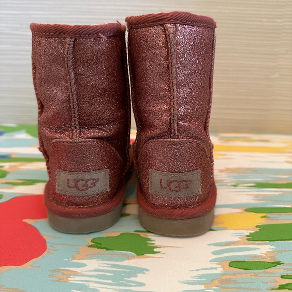 UGG Like New Pink Classic Glitter Boots II Style: 1098491T - Picture 3 of 8